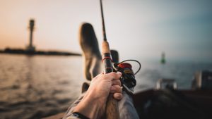 man fishing